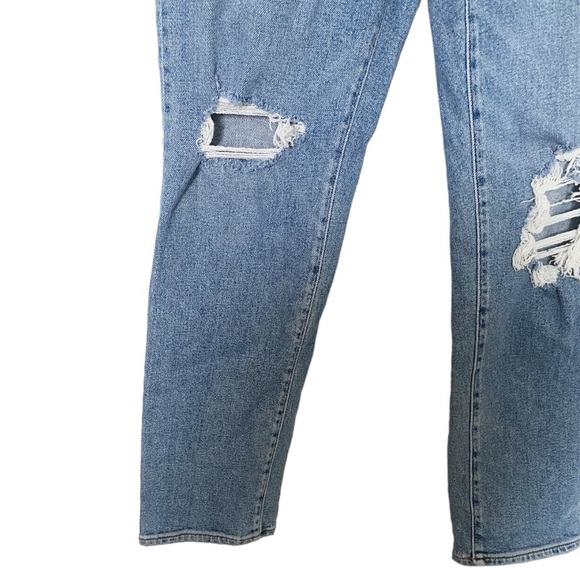 Madewell Roadtripper Boyjean Slim Leg Cadell Wash Ripped Edition Boho Size 27 - Picture 8 of 12